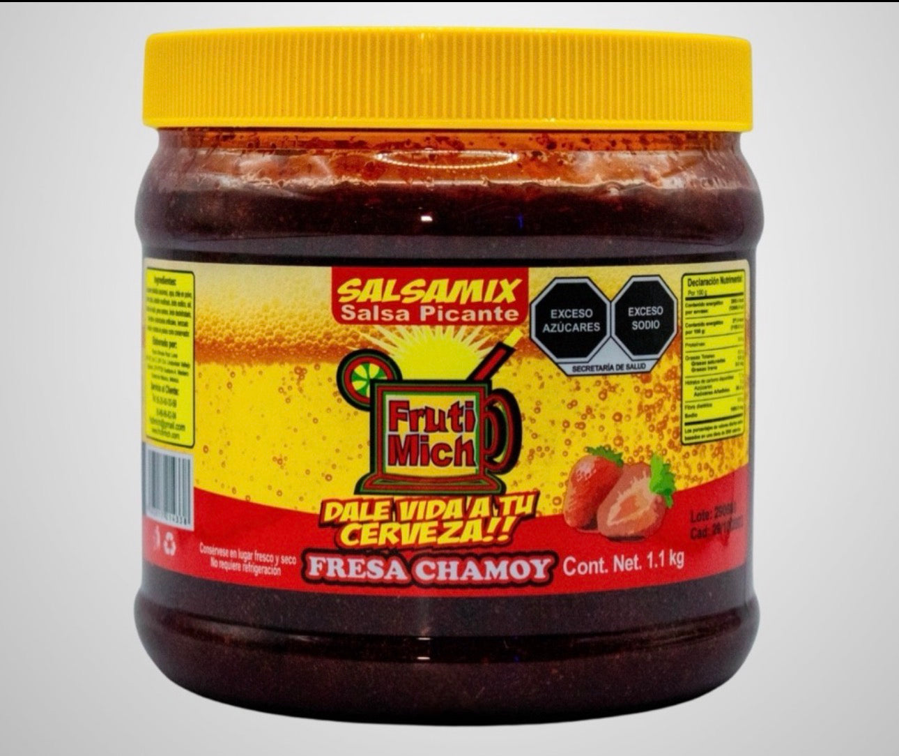 Fruti mich starchar fresa chamoy 1.1kg/ fardo a 390 de 12u