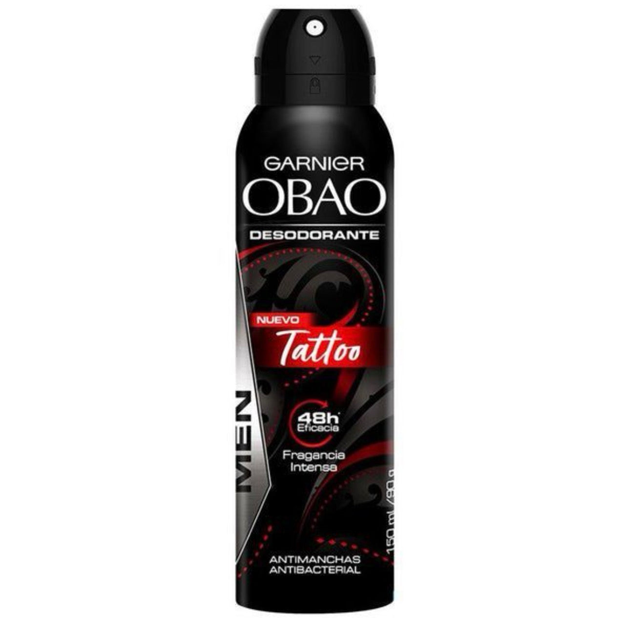 Garnier Obao Men Tatto Rojo 150ML /Fardo Q275/12U