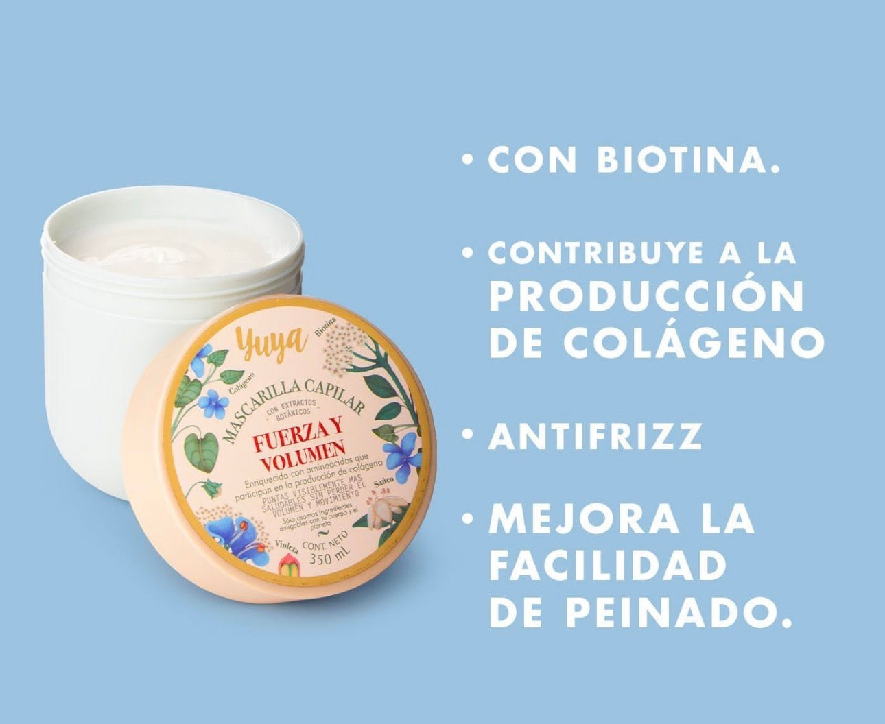 Yuya Mascarilla Fuerza y Volumen 300ml/Fardo Q600/12U