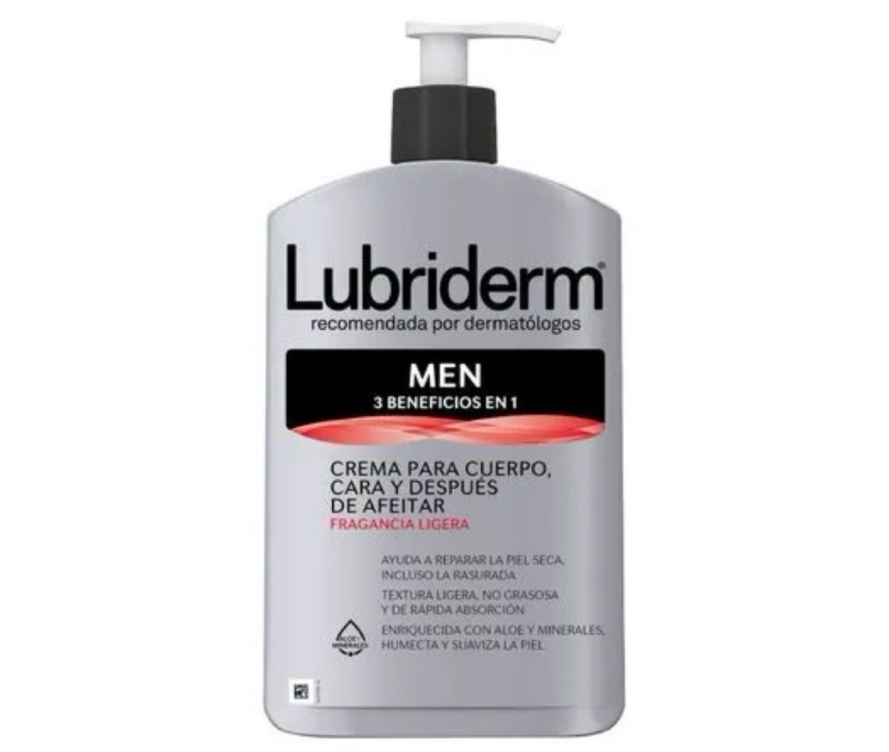 Lubriderm men 400ml/ fardo a 515 de 12u