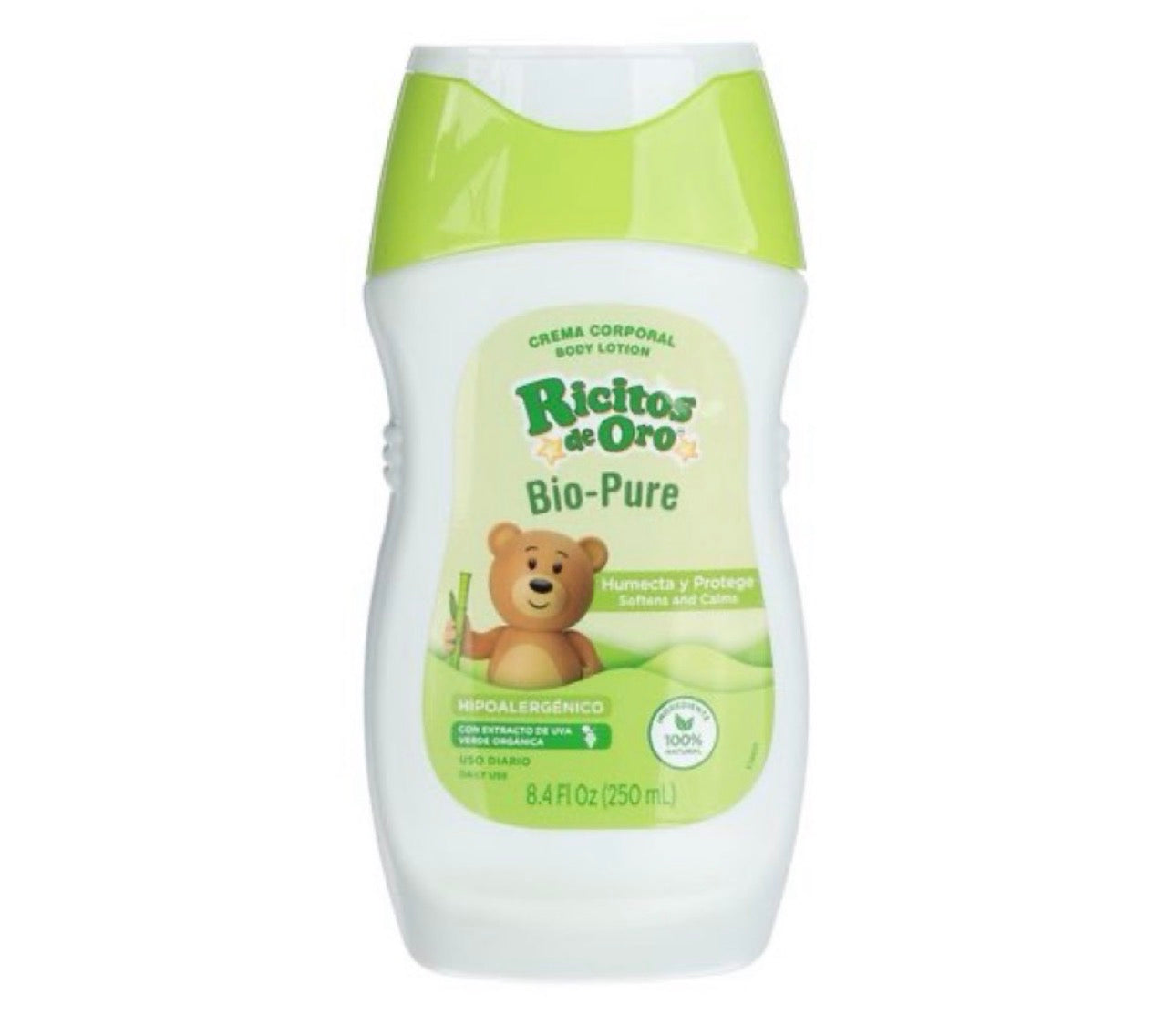 Ricitos crema corporal bio pure 250ml/ fardo 350 de 12u