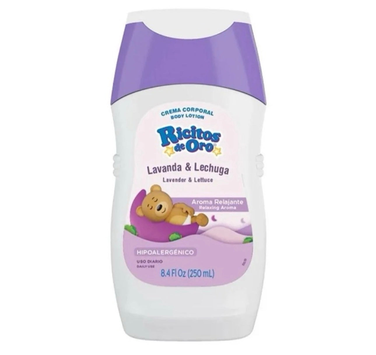 Ricitos crema corporal lavanda 250ml/ fardo a 350 de 12u