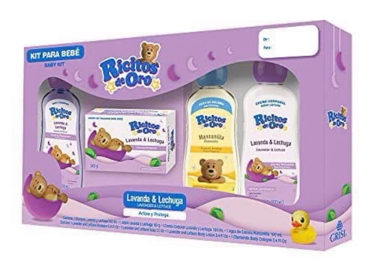Ricitos de oro kit lavanda/ fardo a 840 de 12u