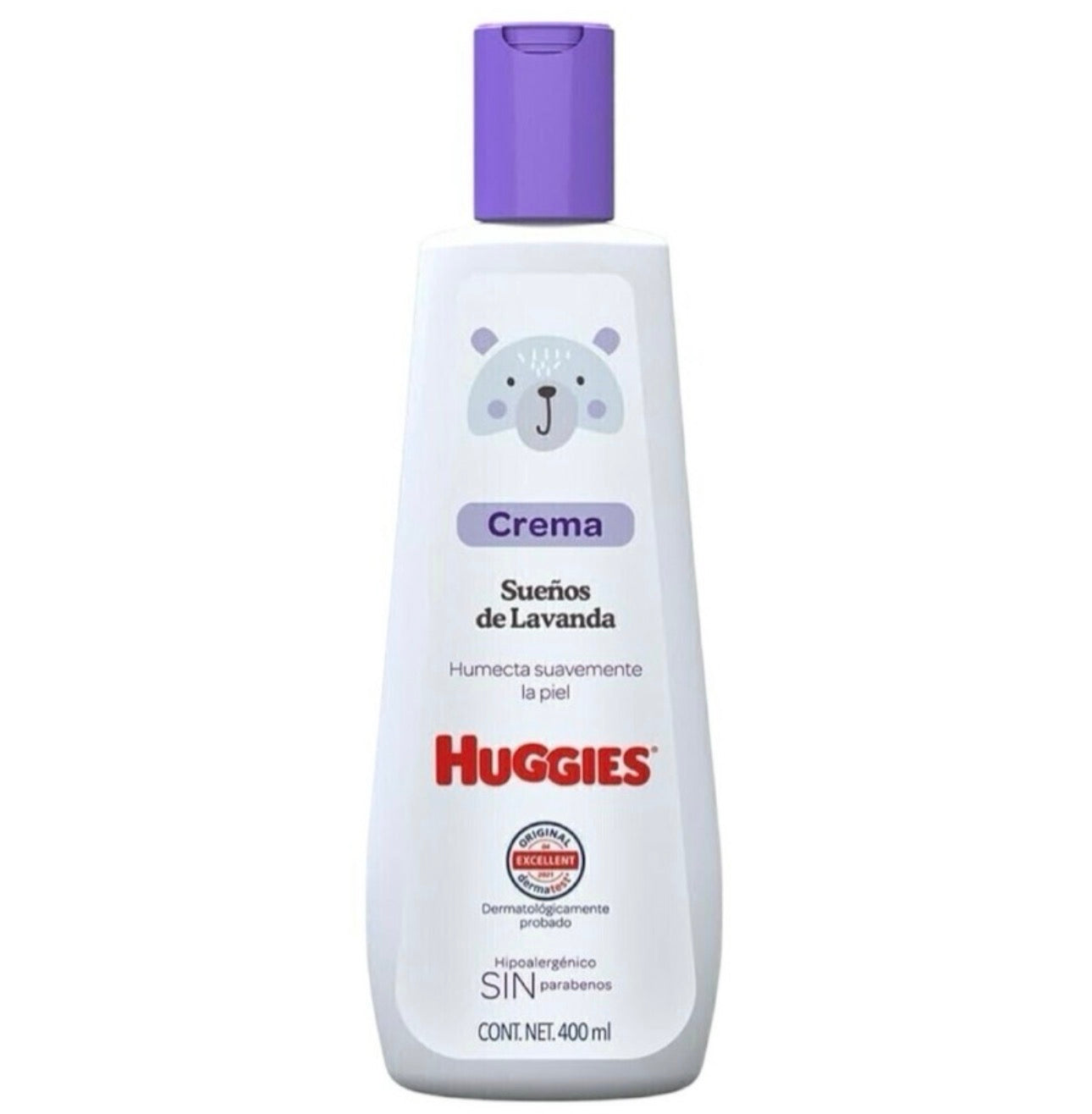 Huggies crema sueños de lavanda 400ml/ fardo a 450 de 12u