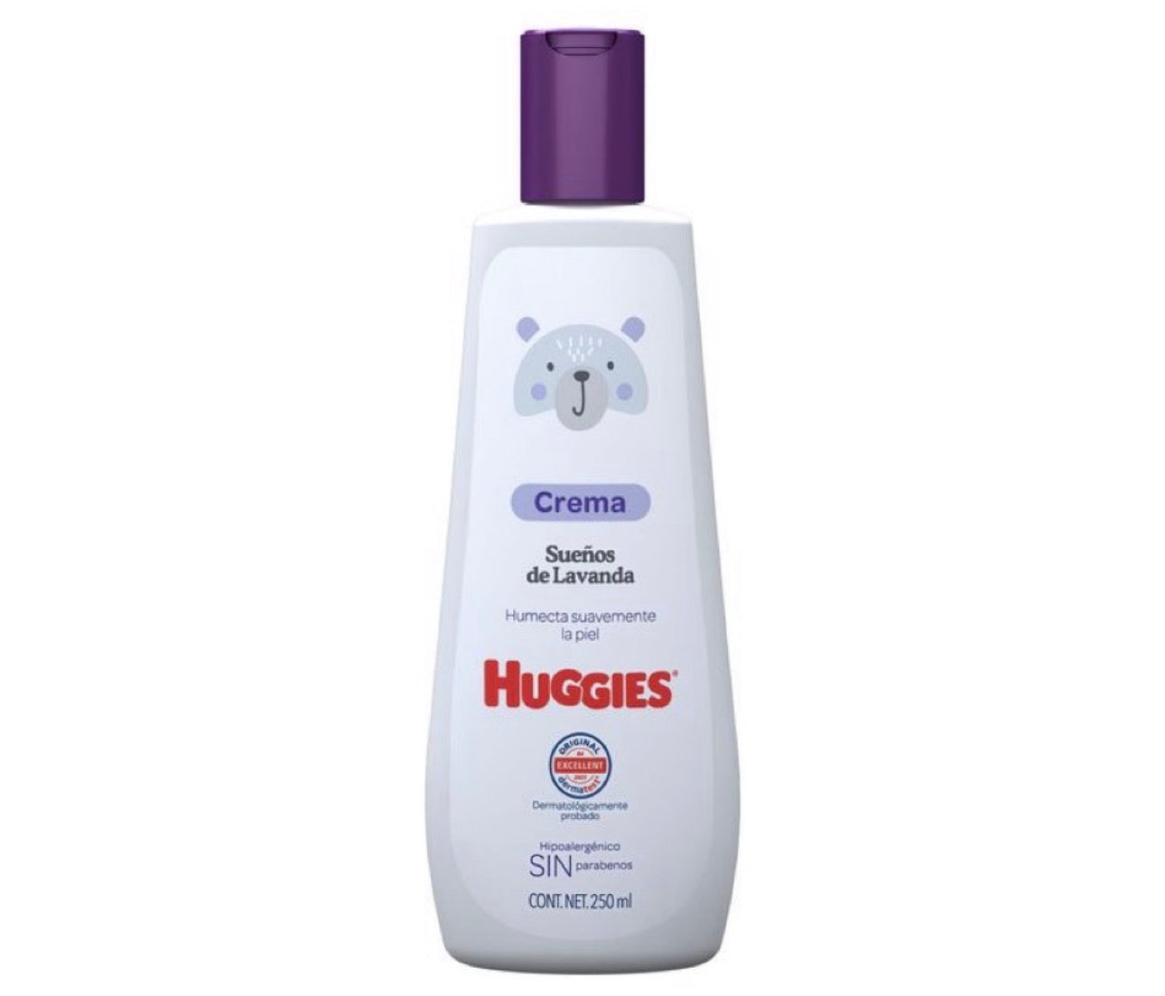 Huggies crema sueños de lavanda 250ml/ fardo a 360 de 12u