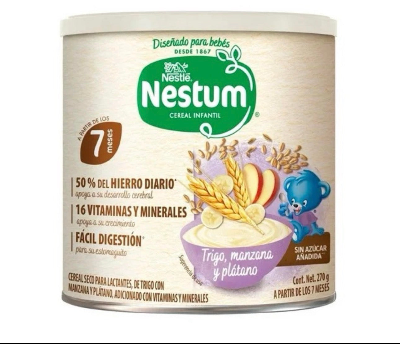 Nestum trigo manzana platano 270g/ fardo a 480 de 12u