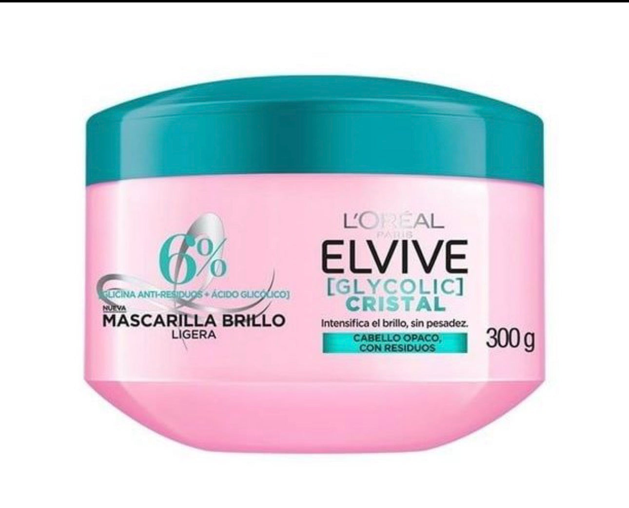 Elvive Mascarilla Cristal 300g /Fardo Q380/12U