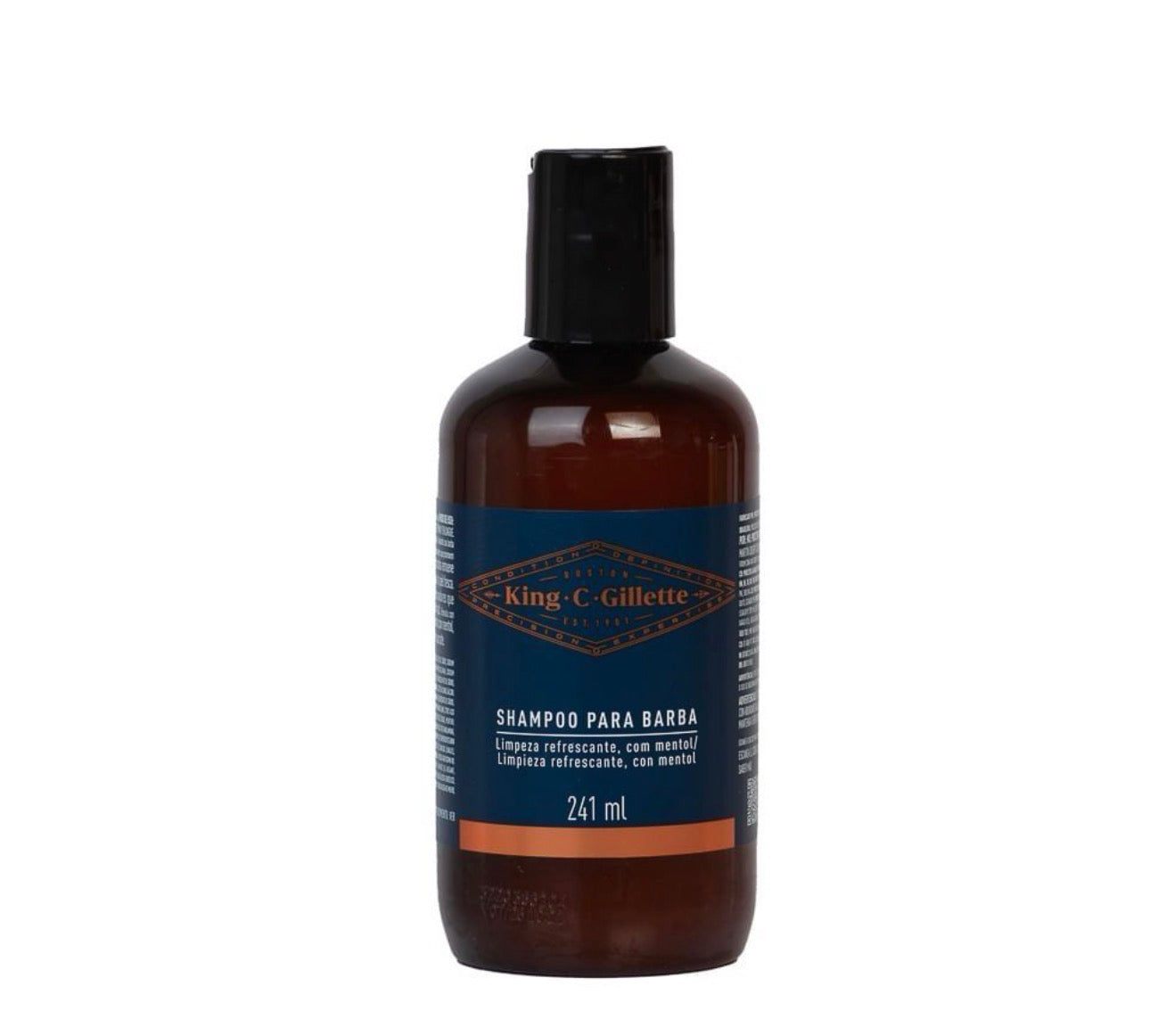 King Gillete Shampoo para Barba 241 mL /Fardo Q605/12U