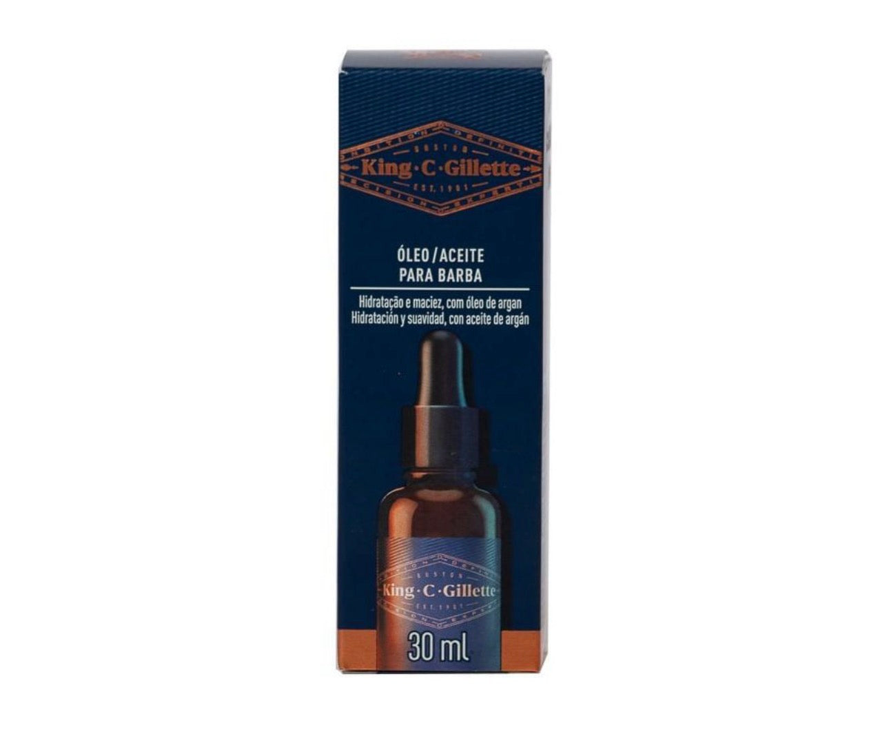 King Gillete Aceite para Barba 30mL Fardo Q605/12U