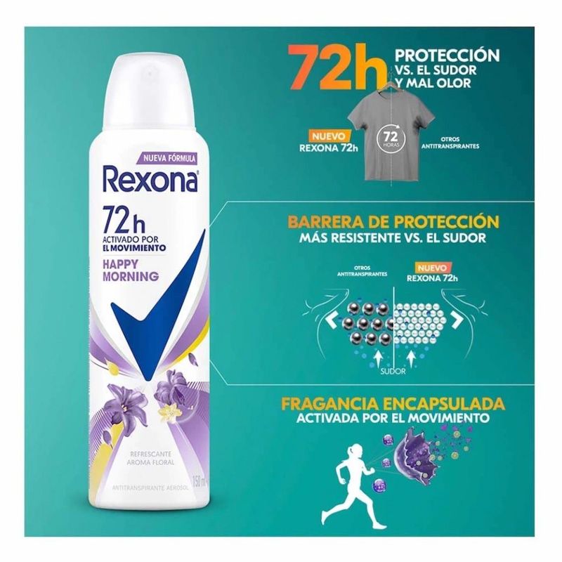 Rexona happy morning 150ml/ Q275 de 12U