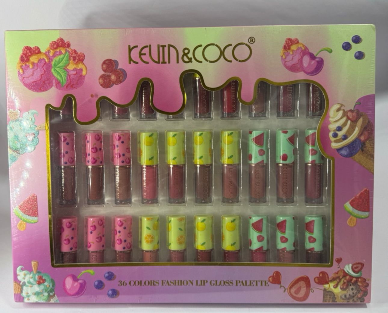 Lip Gloss Palette/ Fardo Q300 de 3 cajas de 36U