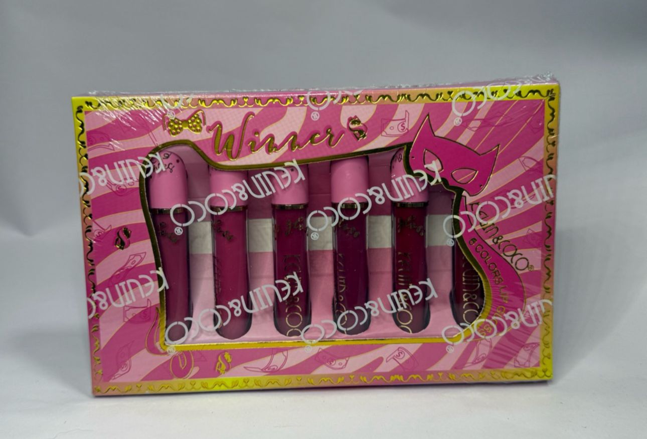 Lip Gloss Set 6 colors/ Caja Q25 de 6 Unidades
