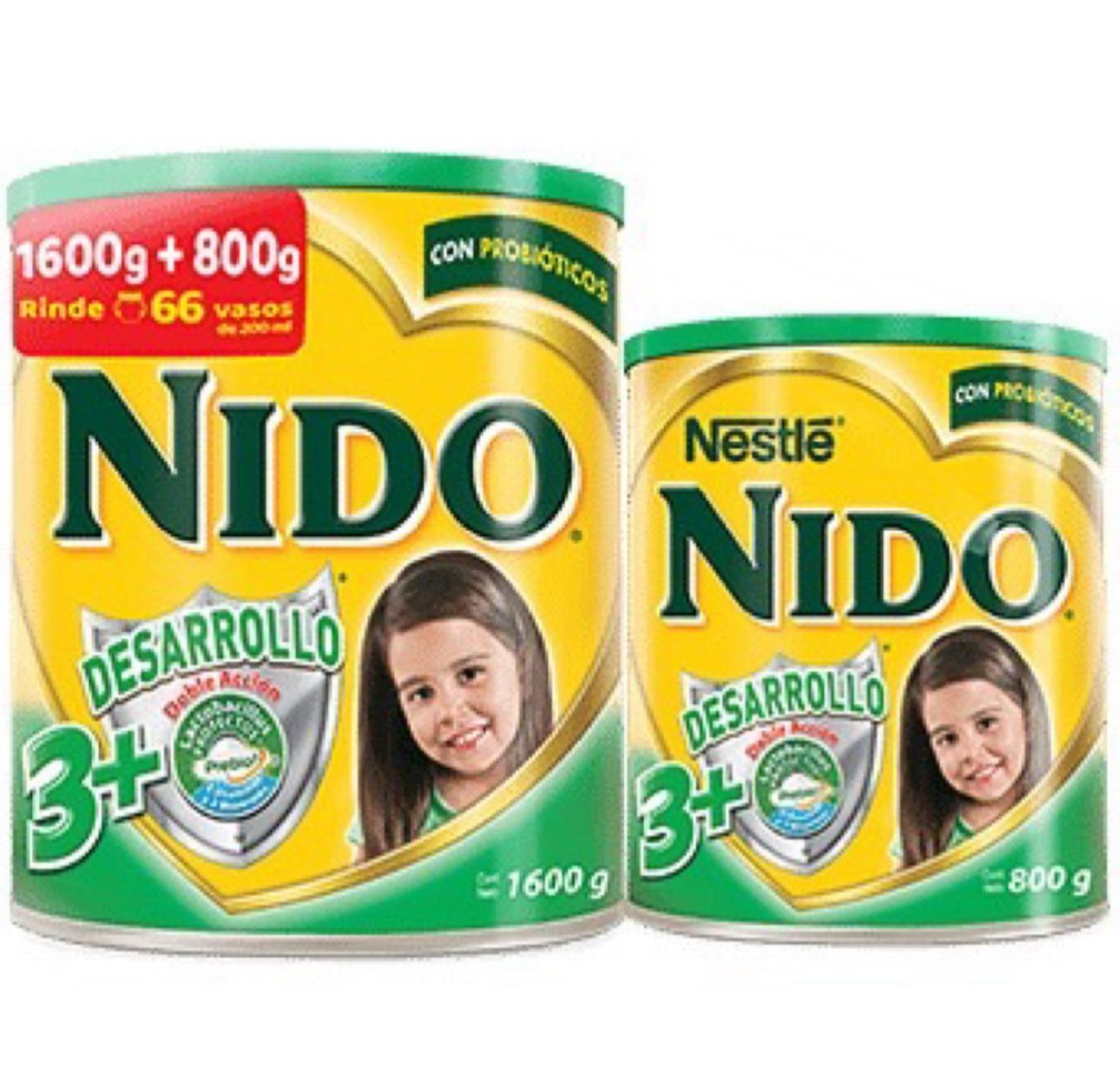 Nido 3+ pak / fardo a 1,250.00 de 6u
