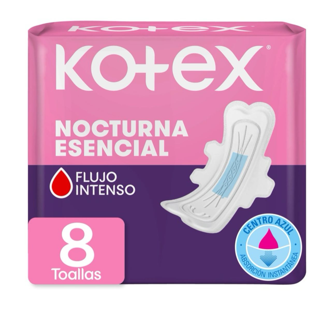 Kotex Nocturna Esencial/ Fardo 120 de 16U