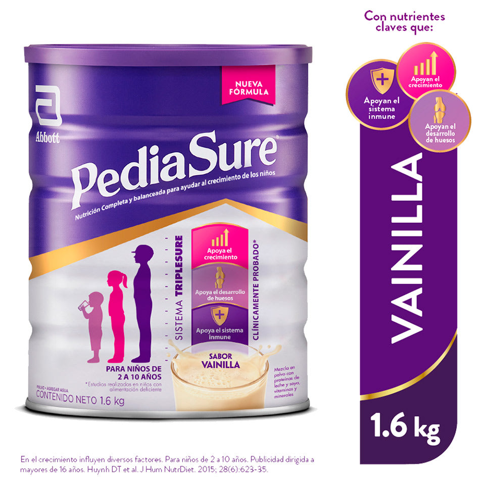 Pediasure vainilla 1.6 kg/ fardo a 2,790 de 6u