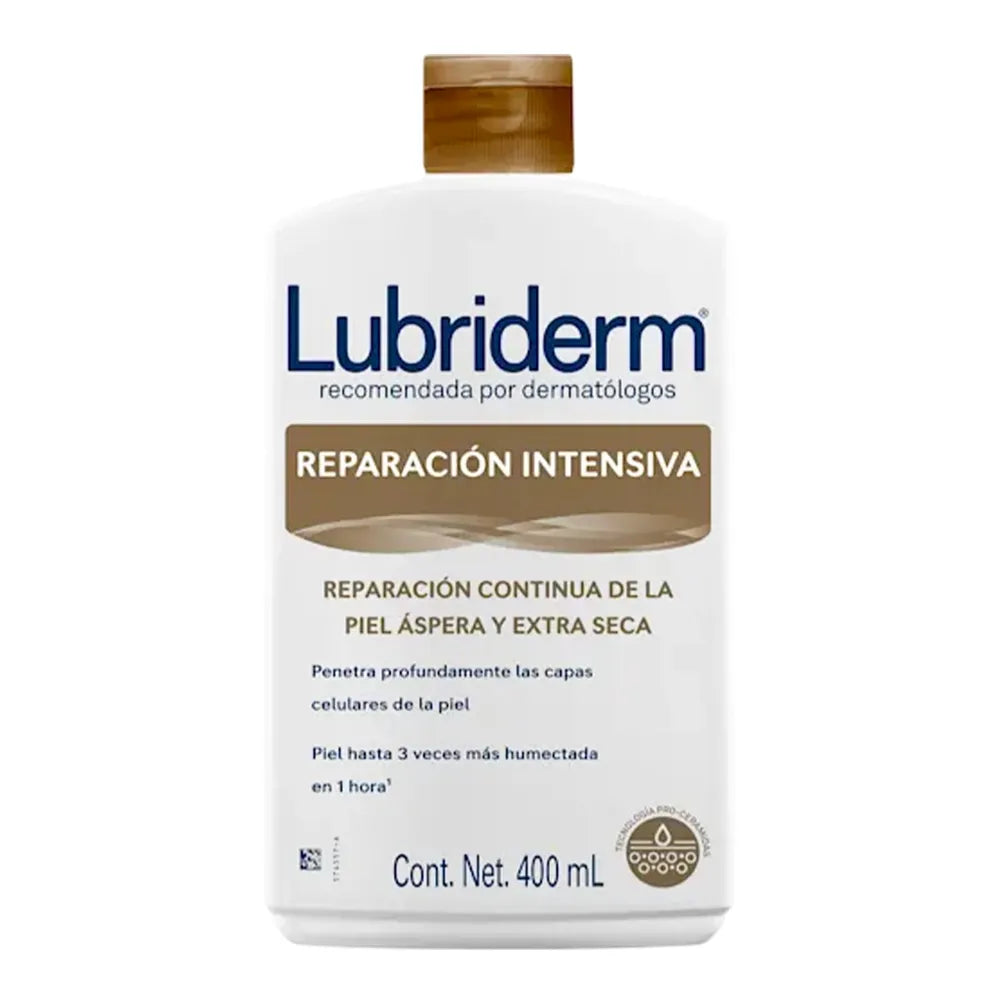 Lubriderm  Reparación Intensiva 400ml/ Fardo Q470 de 12U