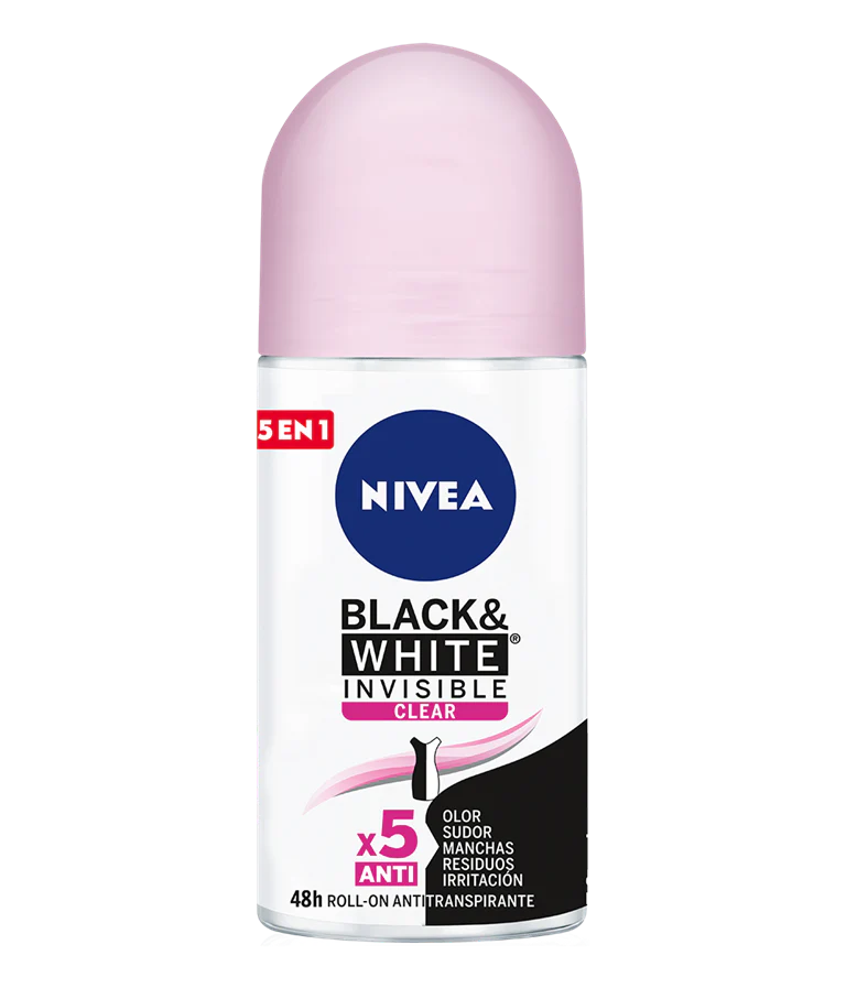 Nivea Roll-on Black&White Invisible Clear Q160 de 12U