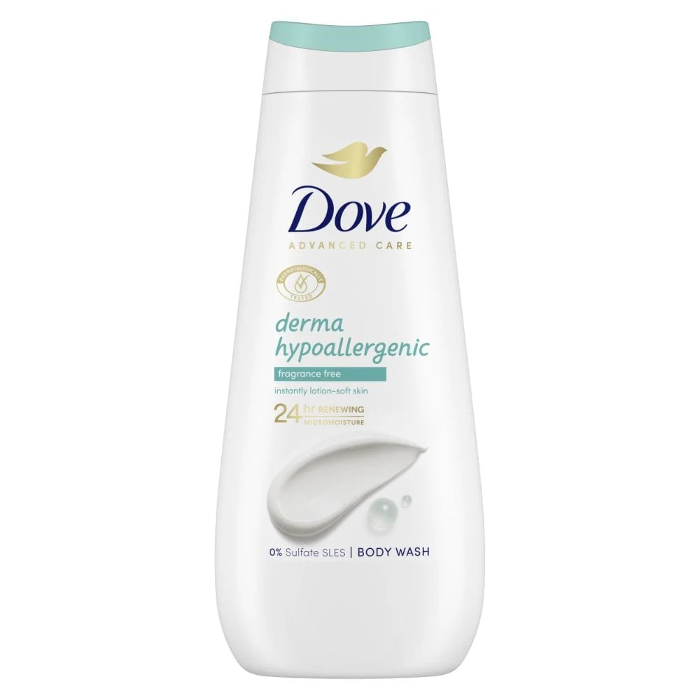 Dove Derma Hypoallergenic 400ml /Fardo Q565/12U