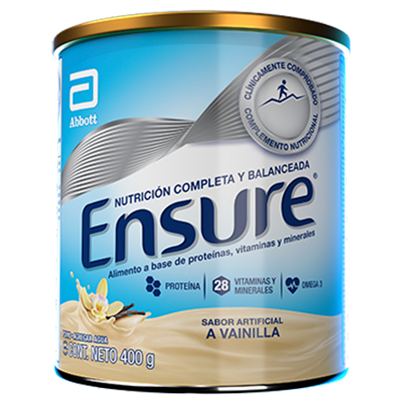 Ensure vainilla 400g/ fardo a 3,170 de 24u / Q840 media docena