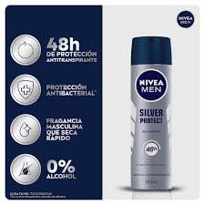 Nivea Men Silver Protect 150ml/ Fardo Q265 de 12U