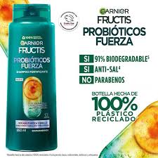 Garnier fructis Sh Probioticos Fuerza 650ml/ Fardo Q430de 12U