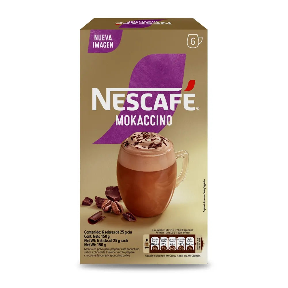 Capuchino Mokaccino 150g/ fardo a 525 de 15u