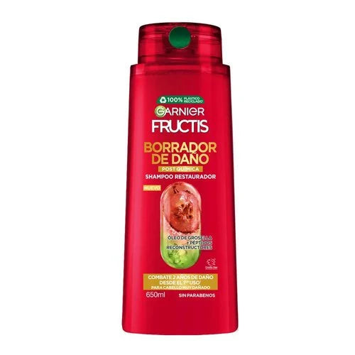 Garnier fructis Sh Borrador de daño Postquímica  680ml/ Fardo Q430 de 12U