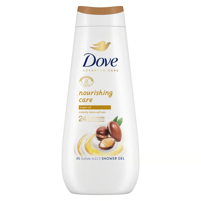 Dove  shower gel aceite argan 400 ml/ fardo a 560 de 12u