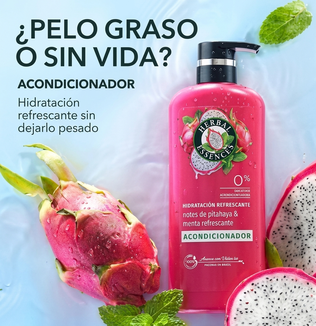 Herbal AC Pitahaya&menta 600ml. Fardo Q595 de 12U