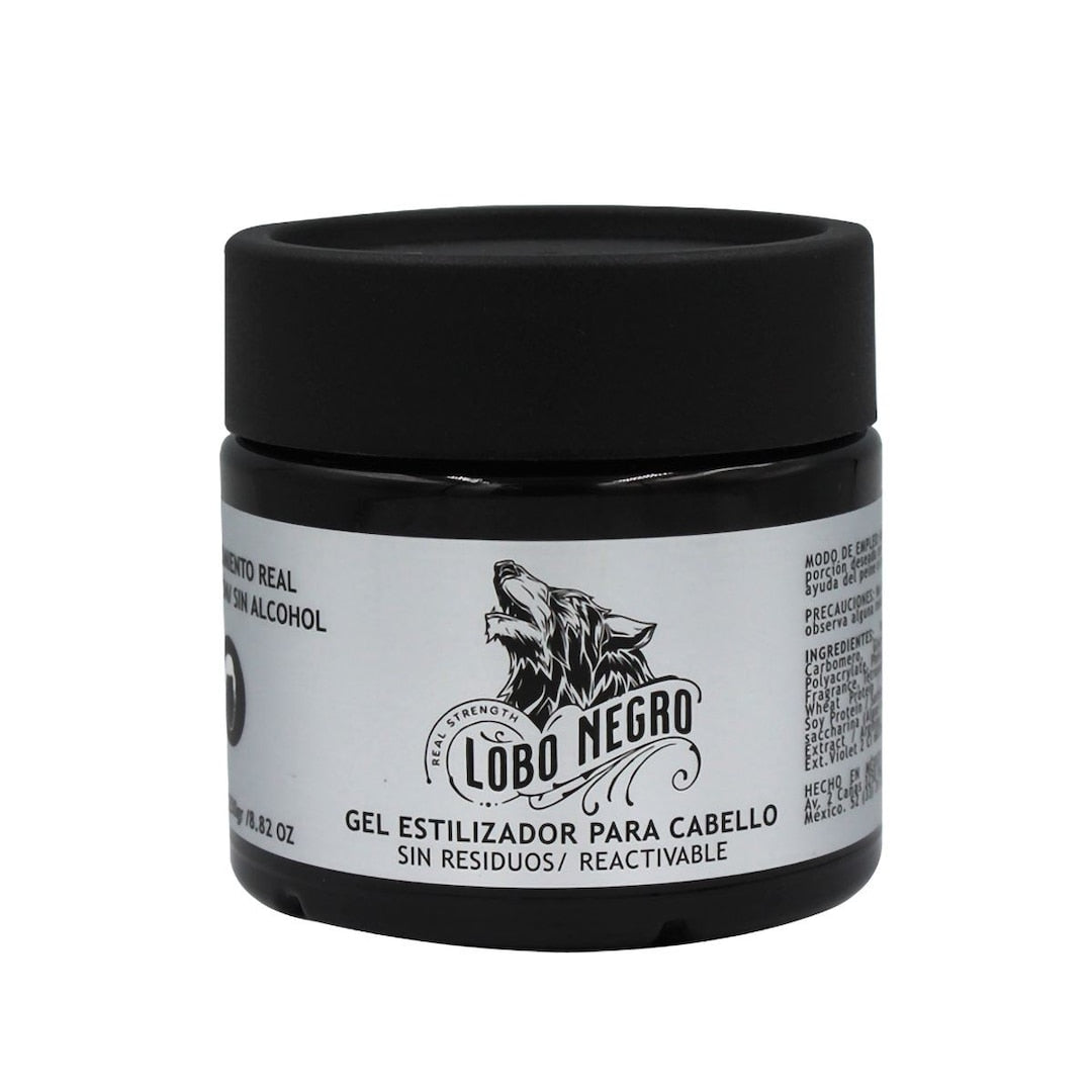 Lobo Negro Gel Estilizador 250g /Fardo Q210 de 12U