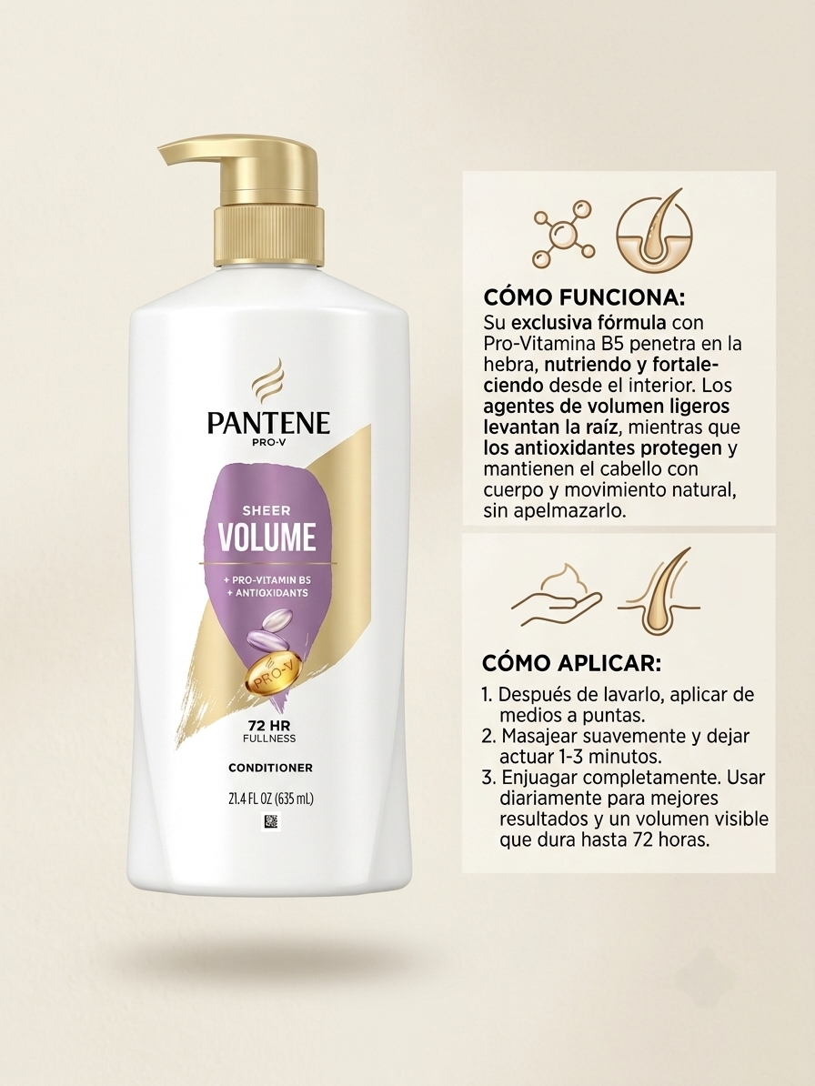 Pantene AC Volume 700 ml. / fardo Q570 de 12U