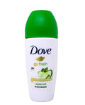 Dove Roll-on Go fresh pepino 50ml /Fardo Q180 de 12U