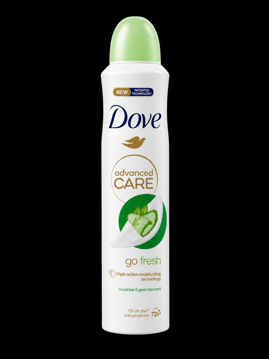 Dove Go fresh Pepino 250ml /fardo Q390 de 12U