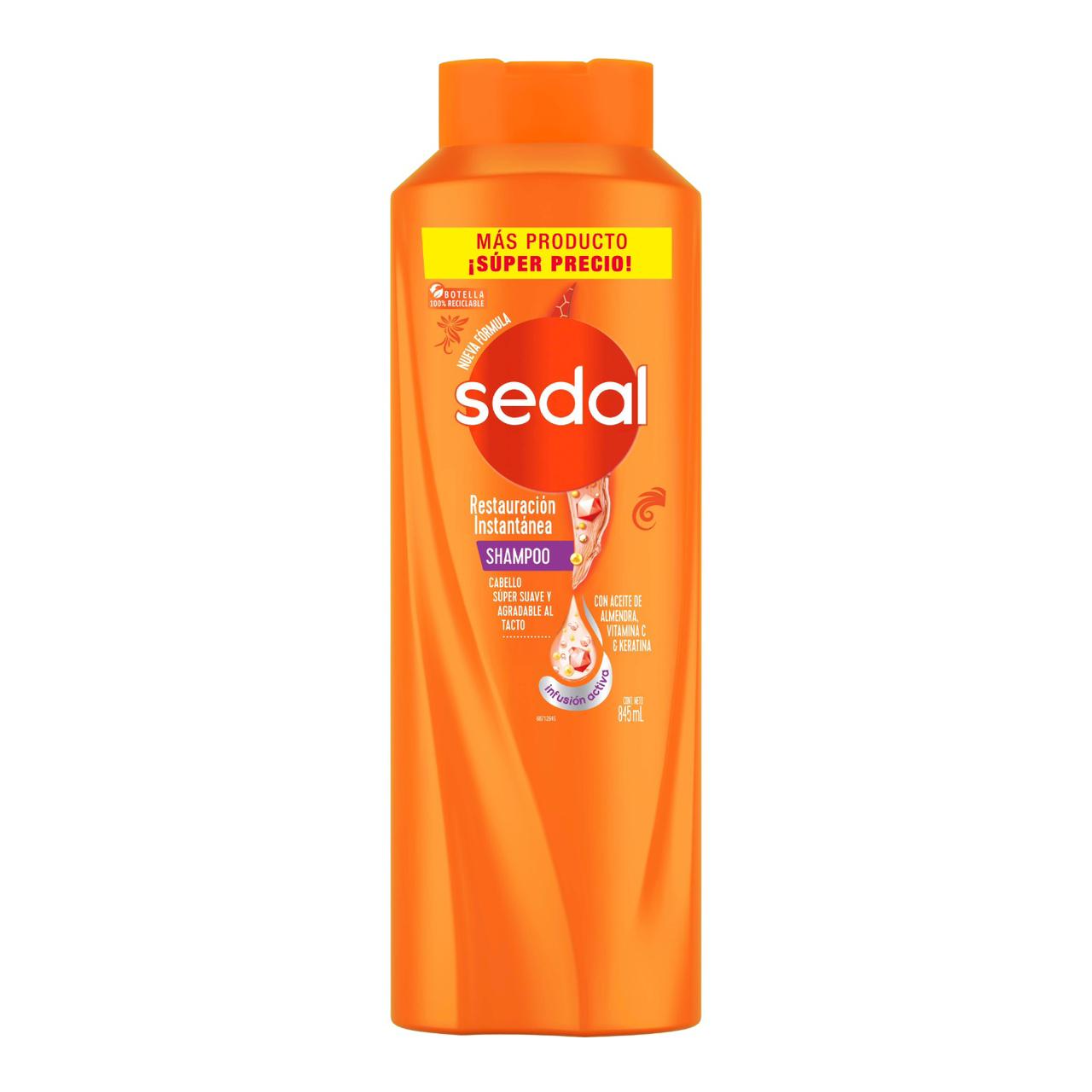Sedal Shampoo Restauración 845ml /Fardo a Q440 de 12U