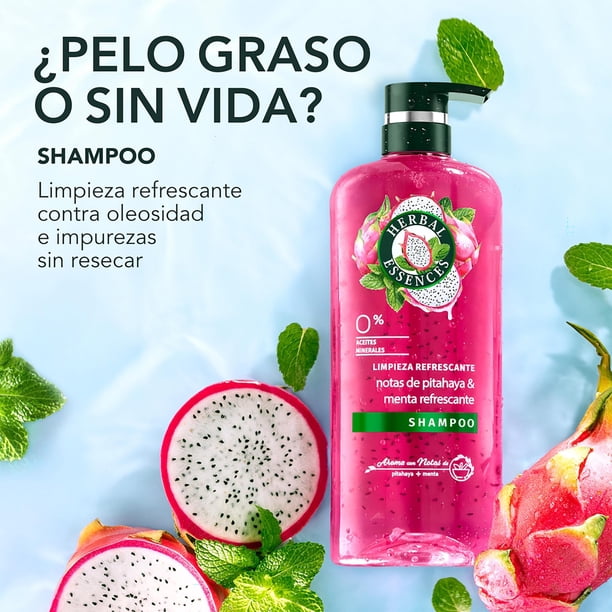 Herbal Sh Pitahaya & menta 600ml.  Fardo Q595