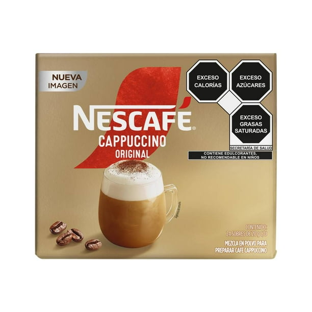 Nescafé capuchino original 24 sobre  /1,300 de 10 cajitas