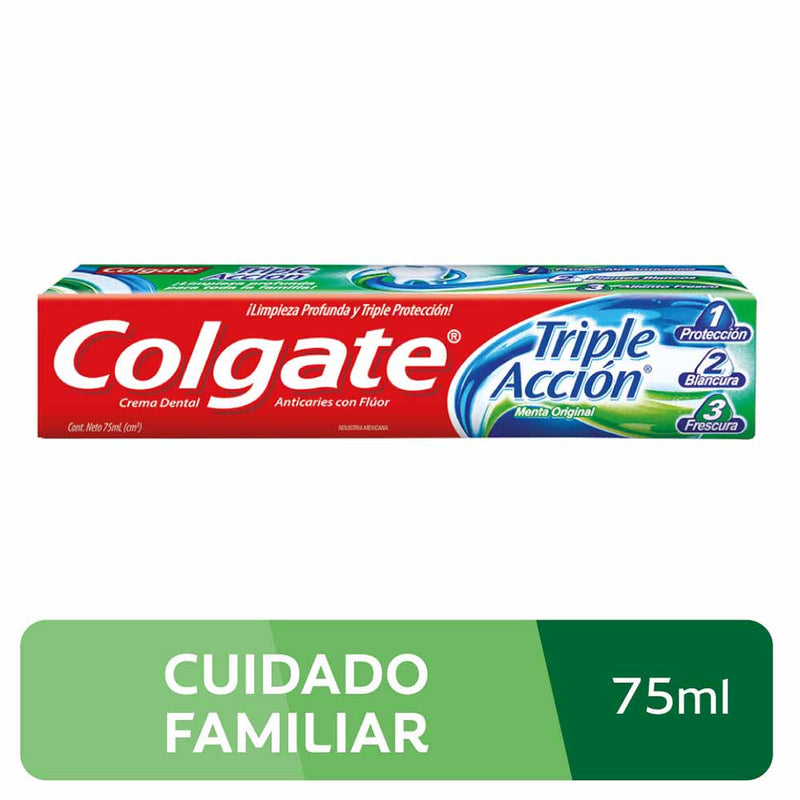 Pasta de Dientes triple accion 75ml/ fardo a 620.00